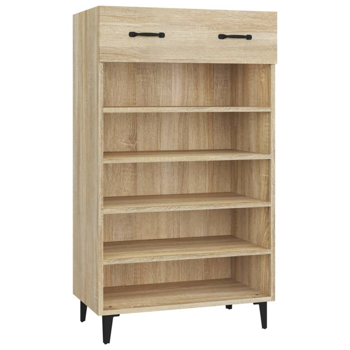 Schoenenkast 60x35x105 cm bewerkt hout sonoma eikenkleurig