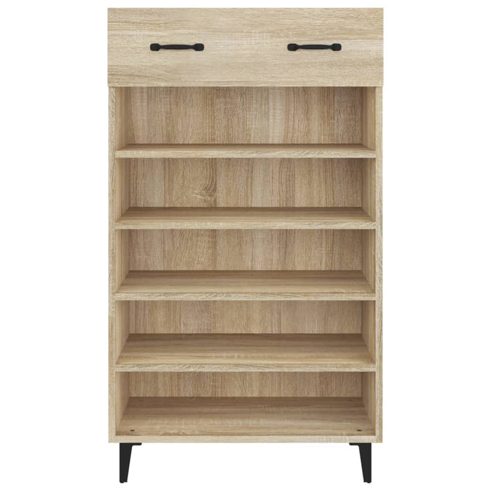 Schoenenkast 60x35x105 cm bewerkt hout sonoma eikenkleurig