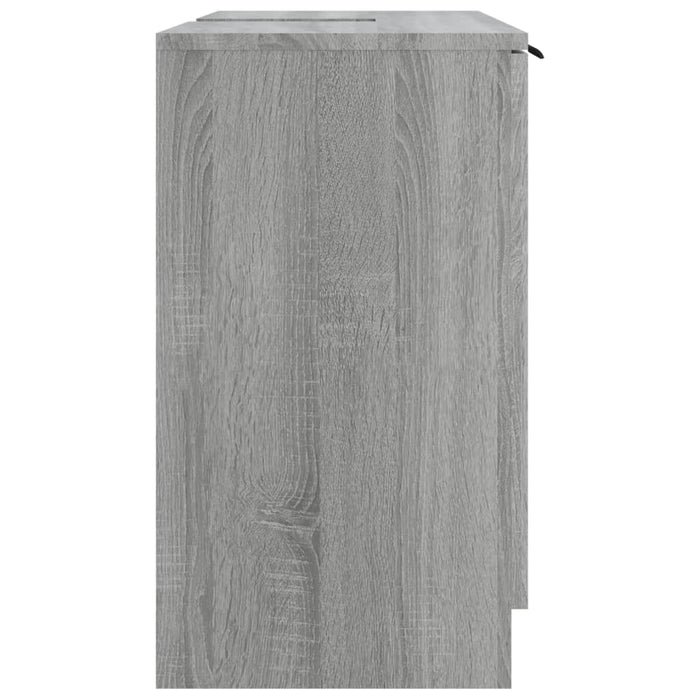 Badkamerkast 64,5x33,5x59 cm bewerkt hout grijs sonoma eiken