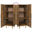 Dressoir 34,5x34x90 cm bewerkt hout gerookt eikenkleurig