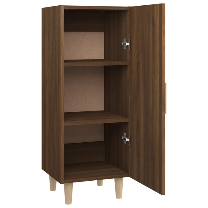 Dressoir 34,5x34x90 cm bewerkt hout bruineikenkleurig