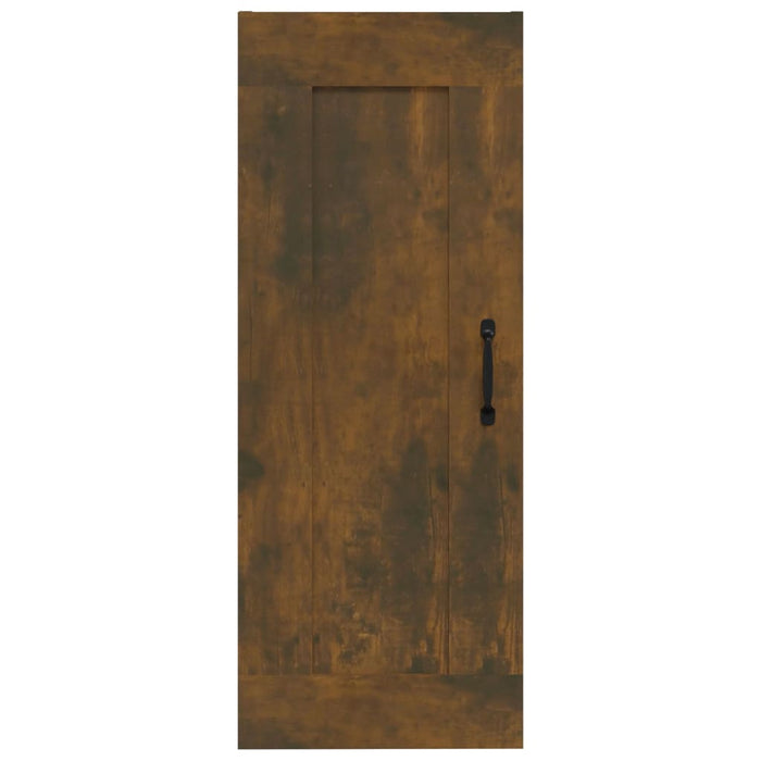 Hangkast 35x34x90 cm bewerkt hout gerookt eikenkleurig