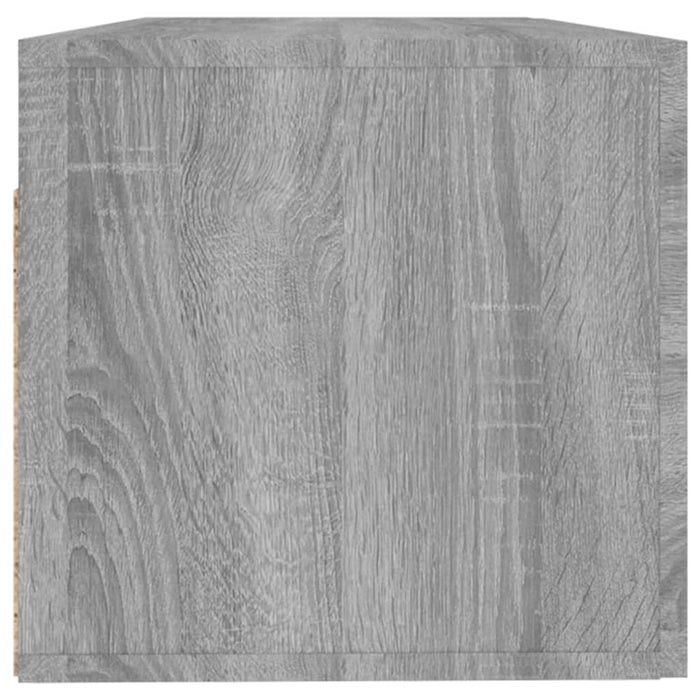 Wandkast 100x36,5x35 cm bewerkt hout grijs sonoma eikenkleurig