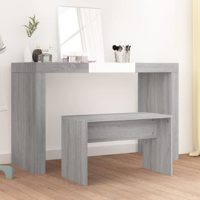 Kaptafelkruk 70x35x45 cm bewerkt hout grijs sonoma eikenkleurig