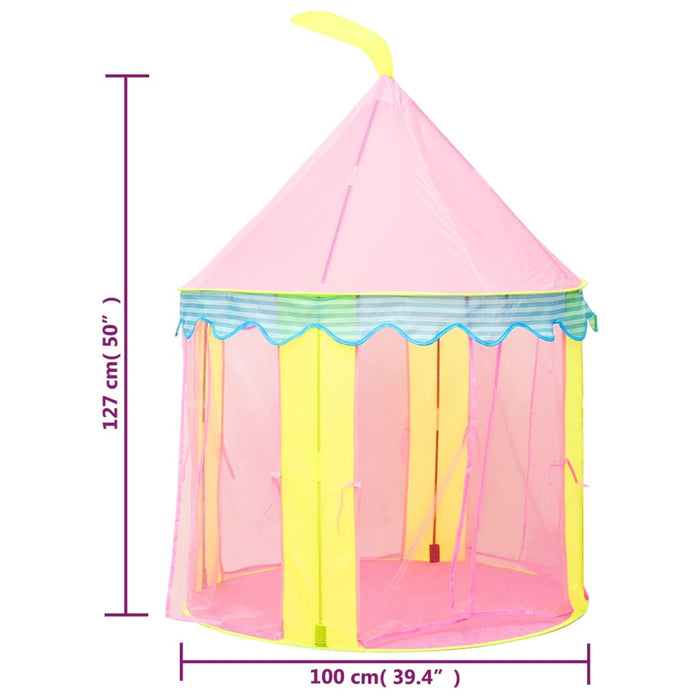 Kinderspeeltent 100x100x127 cm roze