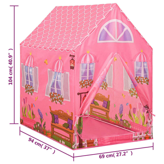 Kinderspeeltent 69x94x104 cm roze