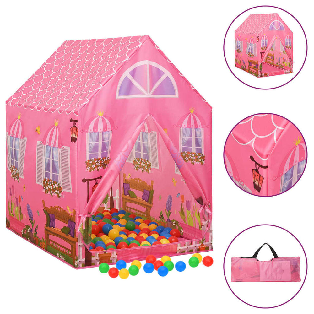 Kinderspeeltent 69x94x104 cm roze