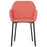 Eetkamerstoelen 2 st fluweel roze