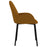 Eetkamerstoelen 2 st fluweel bruin