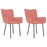 Eetkamerstoelen 2 st fluweel roze