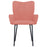 Eetkamerstoelen 2 st fluweel roze