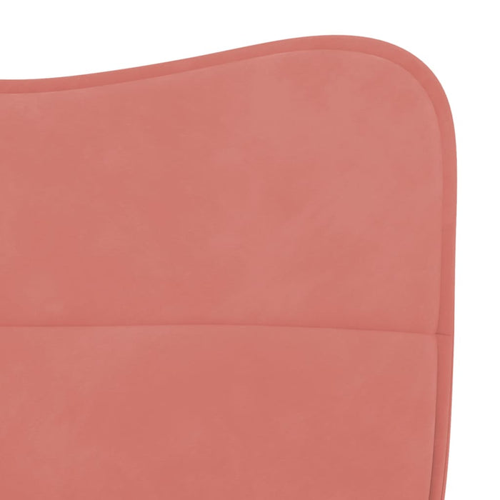 Eetkamerstoelen 2 st fluweel roze