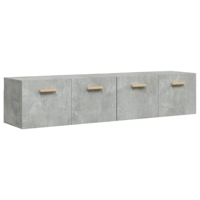 Wandkasten 2 st 80x35x36,5 cm bewerkt hout betongrijs