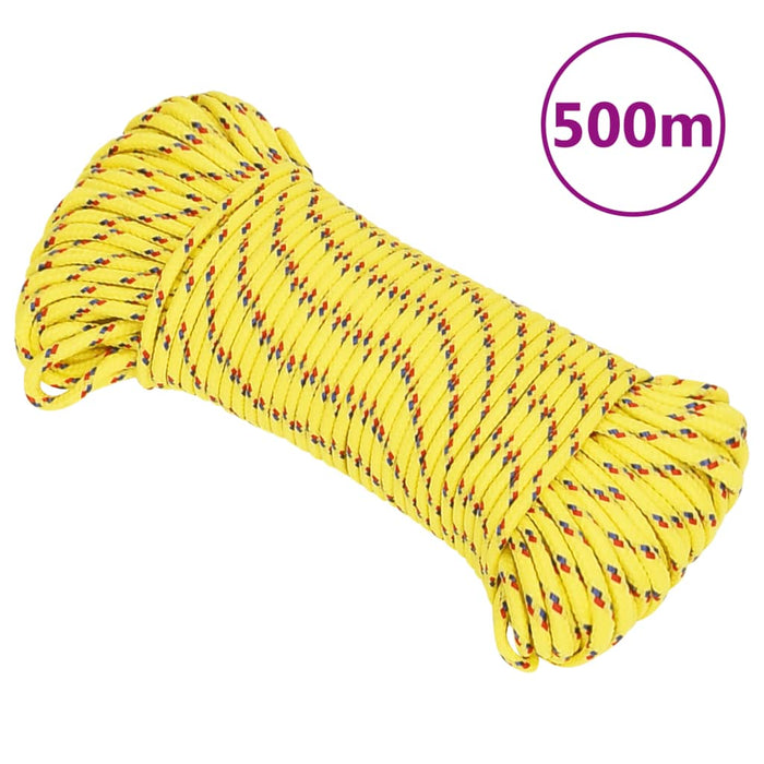 Boottouw 3 mm 500 m polypropeen geel