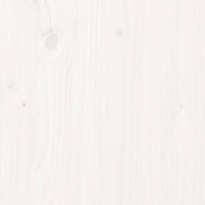 Slaapbank uitschuifbaar massief grenenhout wit 2x(90x190) cm