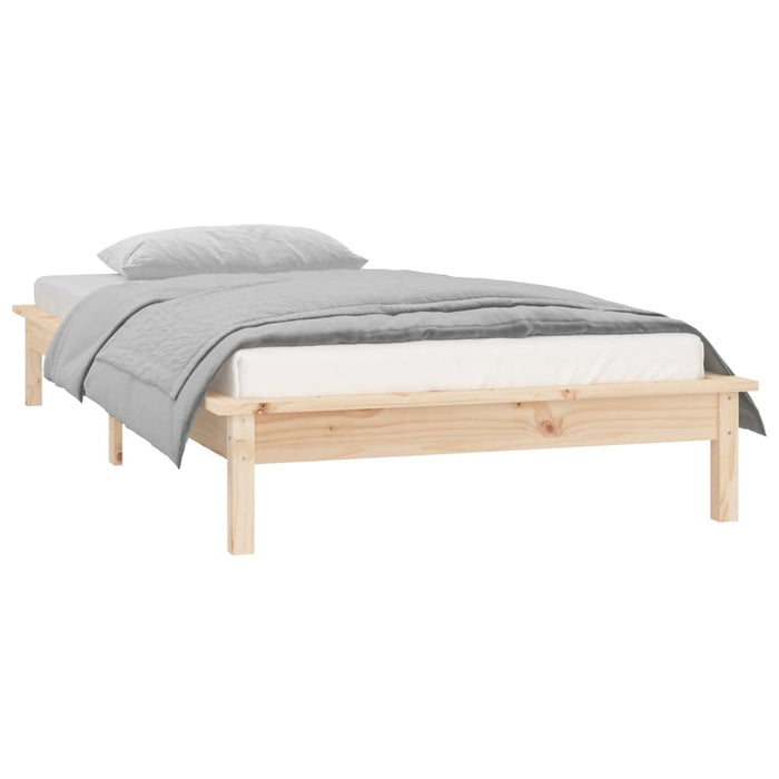 Bedframe LED massief hout 75x190 cm 2FT6 Small Single