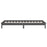 Bedframe LED massief hout grijs 75x190 cm 2FT6 Small Single