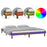 Bedframe met LED hout honingbruin 120x190 cm 4FT Small Double