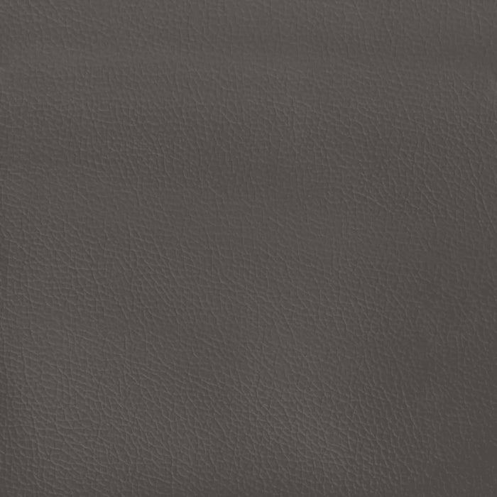 Pocketveringmatras 80x200x20 cm kunstleer grijs