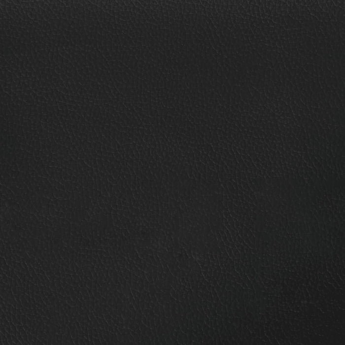 Pocketveringmatras 90x200x20 cm kunstleer zwart