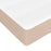 Pocketveringmatras 90x200x20 cm kunstleer cappuccinokleurig