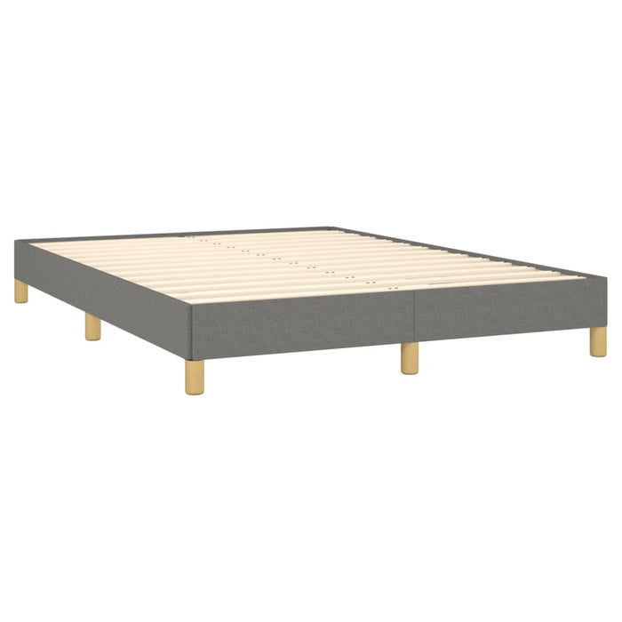 Bedframe stof donkergrijs 140x200 cm