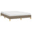 Bedframe stof taupe 140x200 cm