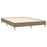 Bedframe stof taupe 140x200 cm