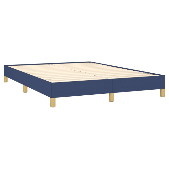 Bedframe stof blauw 140x200 cm