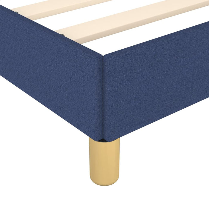 Bedframe stof blauw 120x200 cm