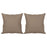 Sierkussens 2 st 40x40 cm microvezelstof taupe