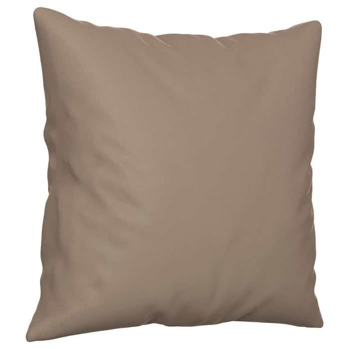 Sierkussens 2 st 40x40 cm microvezelstof taupe