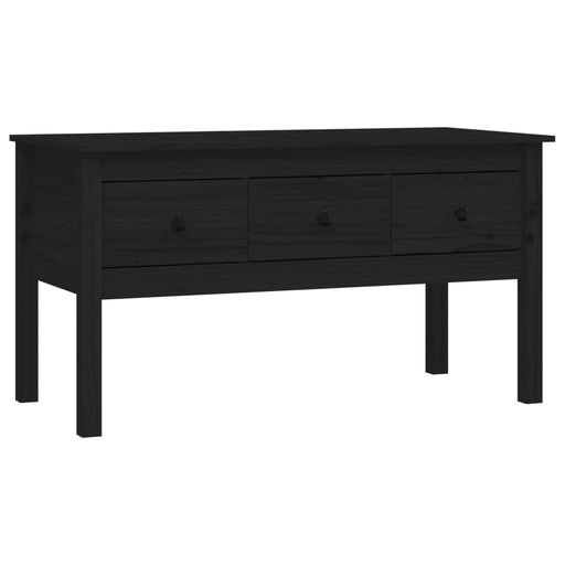 Salontafel 102x49x55 cm massief grenenhout zwart