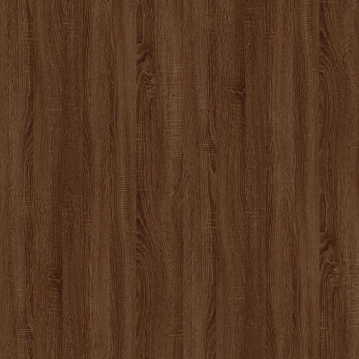 Bijzettafel 40x40x35 cm bewerkt hout bruineikenkleurig