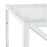 Salontafel 110x45x45 cm roestvrij staal en glas