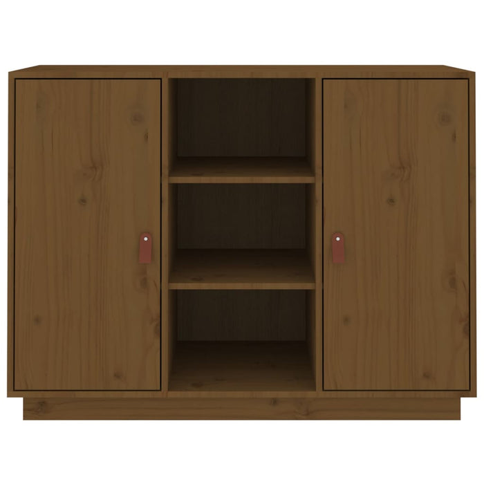 Dressoir 100x40x75 cm massief grenenhout honingbruin