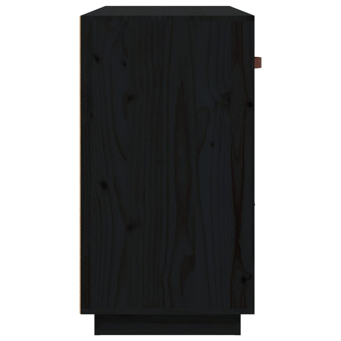 Dressoir 100x40x75 cm massief grenenhout zwart