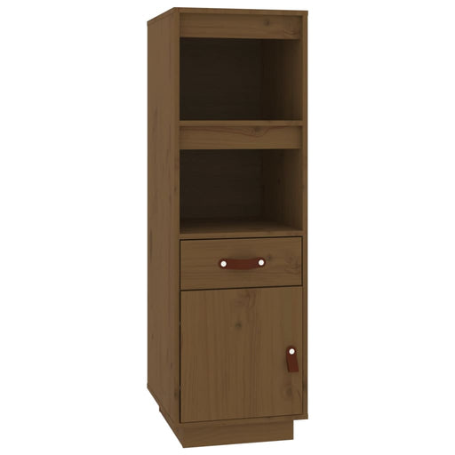 Hoge kast 34x40x108,5 cm massief grenenhout honingbruin