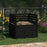 Compostbak 80x80x78 cm massief grenenhout zwart