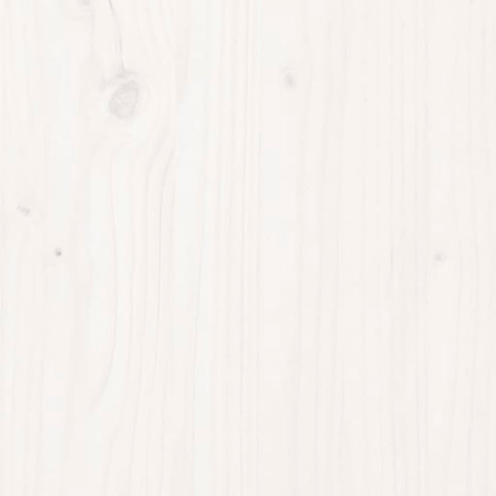 Haardhoutrek 108x73x108 cm massief grenenhout wit
