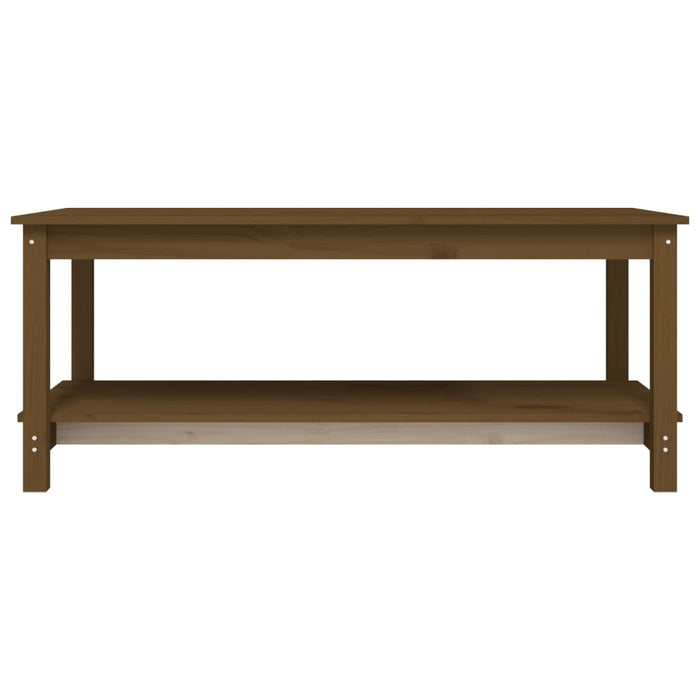 Salontafel 110x55x45 cm massief grenenhout honingbruin