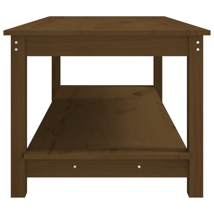 Salontafel 110x55x45 cm massief grenenhout honingbruin