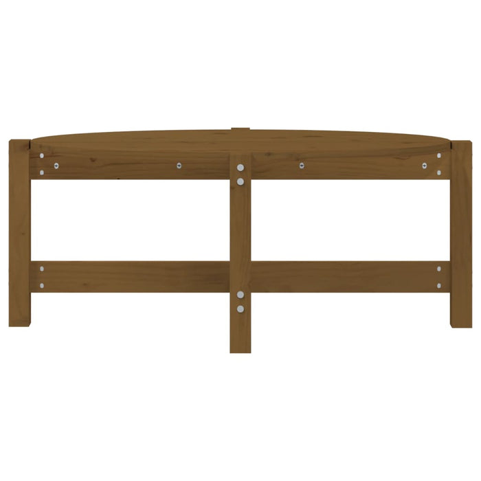 Salontafel 87x48x35 cm massief grenenhout honingbruin