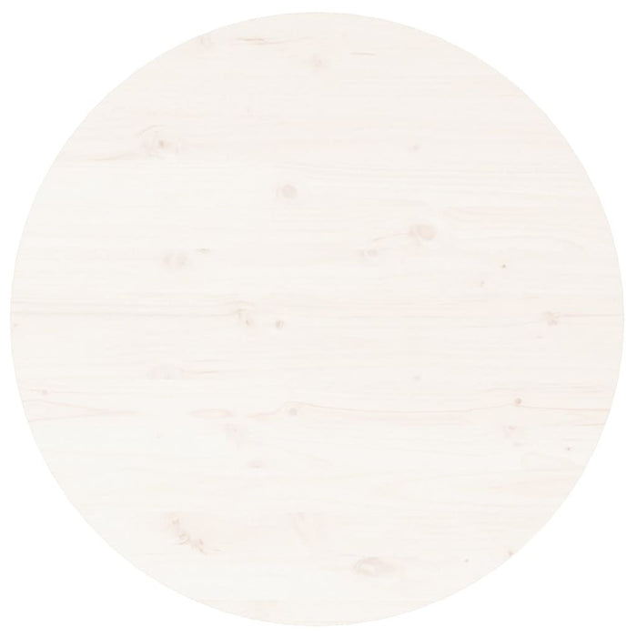 Salontafel Ø 55x45 cm massief grenenhout wit