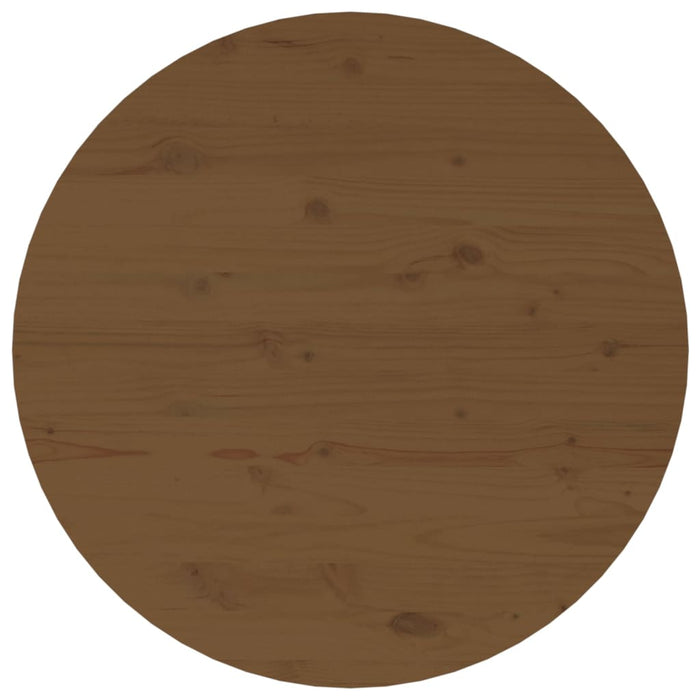 Salontafel Ø 55x45 cm massief grenenhout honingbruin