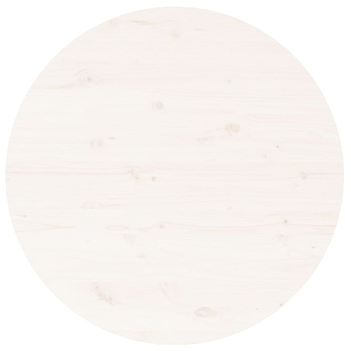 Salontafel Ø 45x40 cm massief grenenhout wit