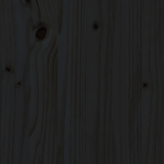 Salontafel Ø 35x35 cm massief grenenhout zwart