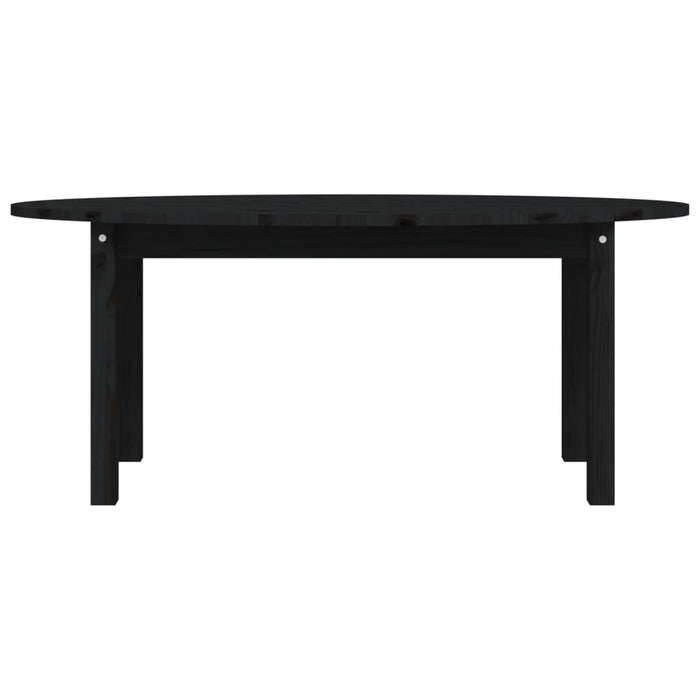 Salontafel 110x55x45 cm massief grenenhout zwart