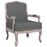 Fauteuil 64x64x90 cm stof donkergrijs