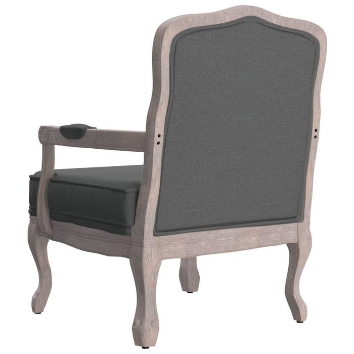 Fauteuil 64x64x90 cm stof donkergrijs